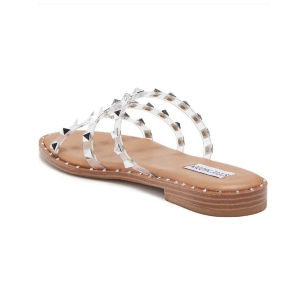 Steve Madden clear gladiador flat sandals size various soft NEW - Picture 8 of 9